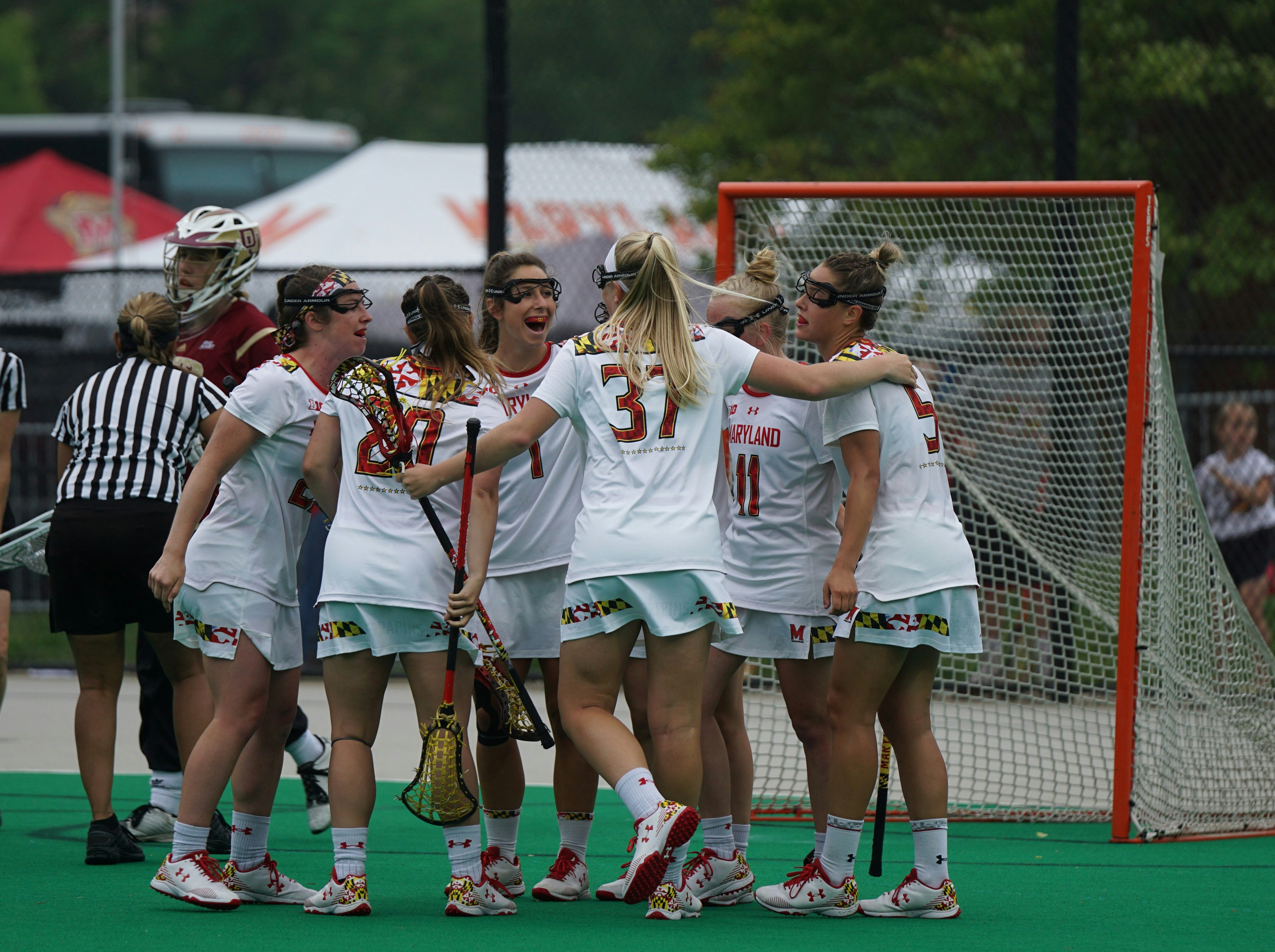 Team celebrating together